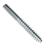#10-24 x 2-1/2" Hanger Bolt, Carbon Steel, Zinc